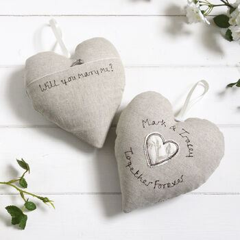Personalised Hanging Heart With Pocket Gift, 6 of 8