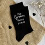 Personalised The Groom Wedding Day Socks, thumbnail 1 of 5