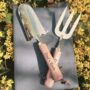 Personalised Gold And Beechwood Garden Tools, thumbnail 1 of 4