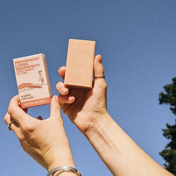 Peppermint And Pink Grapefruit Bar Soap, 2 of 3