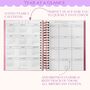 Personalised Luxury 2026 Weekly Diary| Planner| Mulberry Candy Stripe, thumbnail 4 of 11