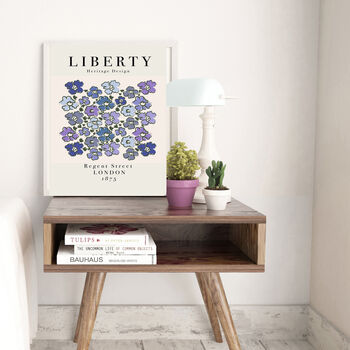 Liberty Blue Pansy Print, 2 of 3