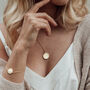 Personalised Bridesmaid Faceted Edge Pendant Necklace, thumbnail 3 of 8
