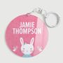 Personalised Bunny Design Premium Kids Bag Tag, thumbnail 1 of 4