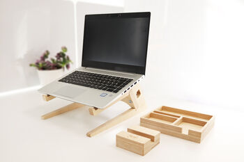 Laptop Stand, Desk Tidy And Phone Holder Bundle, 2 of 3