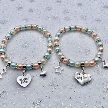 Personalised Sister Bracelet Or Cousin Charm Bracelet, 7 of 12