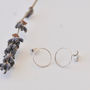 Circle Stud Earrings In Sterling Silver, thumbnail 2 of 9