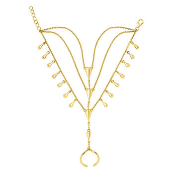 Drop Hand Chain In Gold Vermeil, 2 of 7