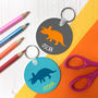Personalised Triceratops Dinosaur Fabric Pencil Case, thumbnail 3 of 11