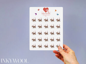 Five Christmas Dog Butterfly Cards, 4 of 11