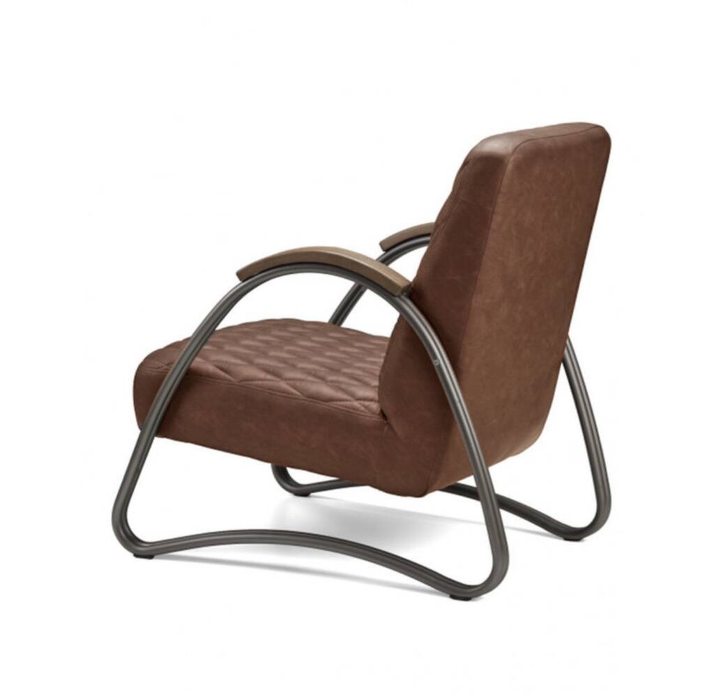 industrial leather armchair