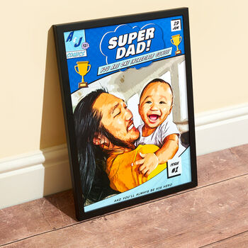 Personalised Dad Birthday Comic Poster, 5 of 11