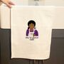 Personalised Tea Towel For Female Chef Or Cook, thumbnail 2 of 10