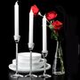 Set Of Three Crystal Filled Stem Candle Sticks, thumbnail 1 of 4