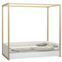 4 You 4 Poster Single Bed In White And Oak Finish, thumbnail 6 of 6