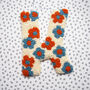 Blue And Orange Daisy Decorative Letter, thumbnail 2 of 6