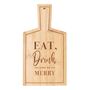 Eat, Drink And Be Merry Bamboo Serving Board, thumbnail 2 of 3