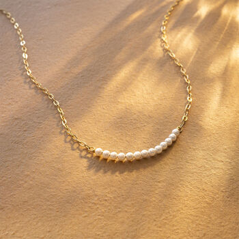 Sterling Silver Anja Personalised Pearl Necklace, 6 of 12