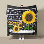 Sunflower Fleece Blanket, thumbnail 3 of 10