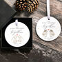 Personalised First Christmas Together Bauble Custom Couple Ornament, thumbnail 1 of 4