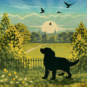 Cocker Spaniel In A Summer Park. Limited Edition Dog Print, 5 of 10