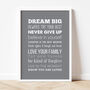 'Rules Of Life' Inspirational Quote Print, thumbnail 4 of 11