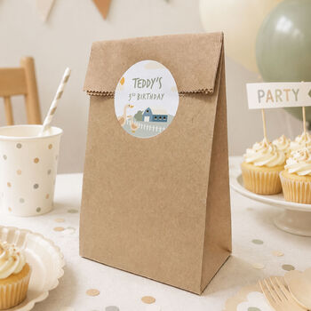Farm Animal Party Favour Bag Stickers, 8 of 9