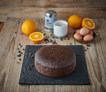 Ready To Decorate Round Chocolate Orange Cake, 4 of 7