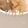 Sterling Silver Extra Tiny Lavender Stud Earrings, thumbnail 6 of 12