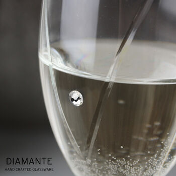 Wedding Toasting Glasses Mr And Mrs Crystal Flutes, 5 of 6
