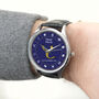 Personalised Zodiac Design Blue Wrist Watch, thumbnail 1 of 4