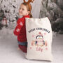 Personalised Penguin Large Christmas Santa Gift Sack, thumbnail 3 of 3