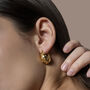 Filigree Gold Hoop Earrings, thumbnail 2 of 9