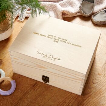 Personalised Keepsake Christening Box, 2 of 5