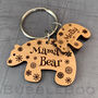 Mama Bear / Papa Bear Personalised Keyring, thumbnail 2 of 7