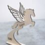 3D Personalised Wood Pegasus Card, thumbnail 1 of 5