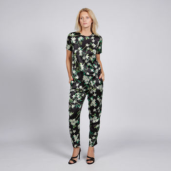Jasmine Relaxed Fit Silk Trousers, 2 of 4