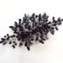 Black Crystal Decorative Hair Comb, thumbnail 5 of 5