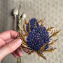Scottish Thistle Floral Wooden Decoration Keepsake, thumbnail 1 of 3