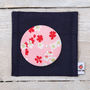 Pink Cherry Blossom Fabric Mirror And Pouch, thumbnail 1 of 4