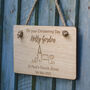 Personalised Christening Engraved Hanging Plaque / Sign, thumbnail 2 of 7