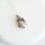 Sterling Silver Anatomical Human Heart Necklace, thumbnail 2 of 10