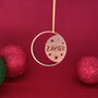 Personalised Wooden Eid Moon And Star Decoration, thumbnail 2 of 3