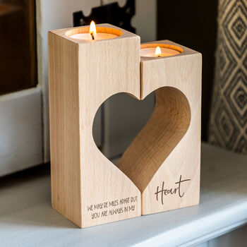 Miles Apart But Always In My Heart Candle Holder Set, 3 of 4