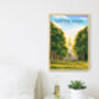 Green Park London Travel Poster Art Print, thumbnail 3 of 8