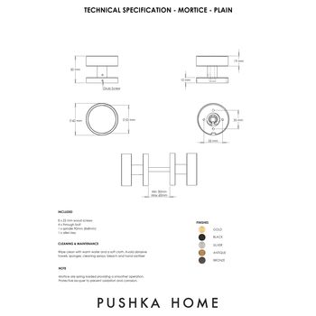 Brass Gold Mortice Door Knobs With Gloss Insert, 2 of 8