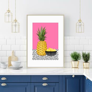 Pineapple With Bowl Print, 2 of 7