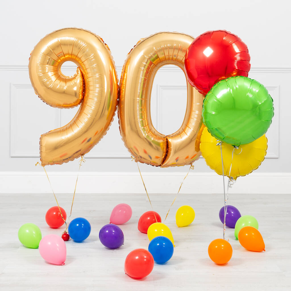 Воздушный шар цифра 90 лет