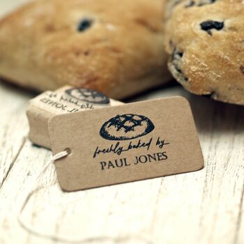 Bread Making Personalised Rubber Stamp, 4 of 4