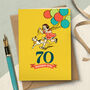 ‘70 Birthday Girl' 70th Milestone Birthday Card, thumbnail 1 of 4